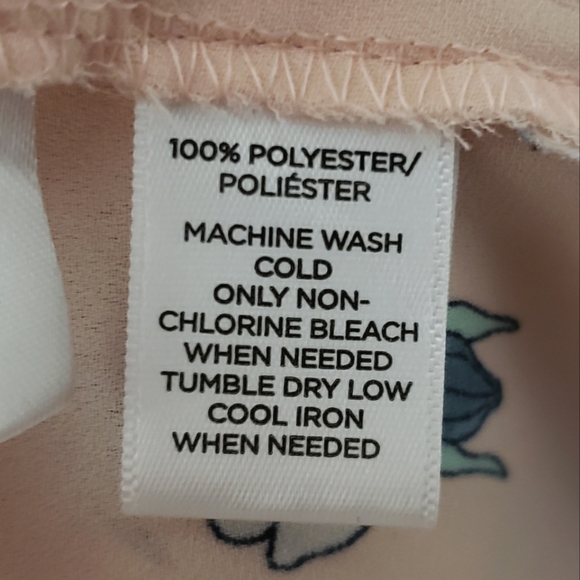 Loft Womans Peach Floral Blouse - Picture 7 of 8